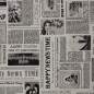 Preview: Canvas Swafing Zeitung - Schwarz/Weiß